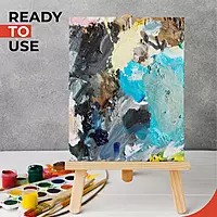 20x20cm Blank White Flat Stretched Board Art Canvas By Janrax