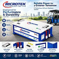 Microtek 51.2V 100Ah E-Rickshaw Lithium Battery