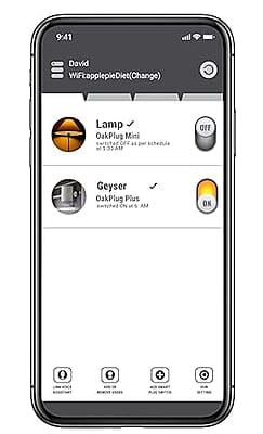Oakter Wi-Fi Smart Plug for High Power Appliances (AC, Geyser, Motor, etc.) and for Low Power Appliances (Mobile & Laptop Chargers, TV, Kettle, etc.) Works with Alexa & Google Assistant