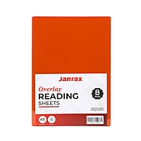 Pack of 8 A5 Plain Peach Dyslexia Overlay Reading Sheets â€“ PET Material, Rounded Corners