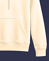 Unisex Off-White Beach Bear Graphic Printed All-Weather Hoodie