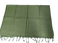 Olive Green Cotton Silk Solid Dupatta