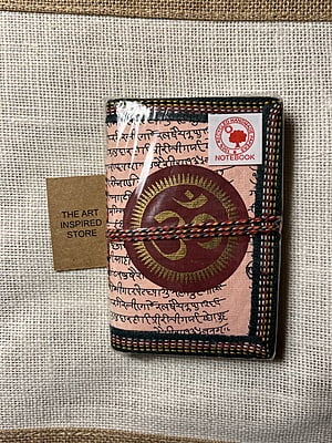 Kaagaz Handcrafted Pocket Notebook | 'Om' Print