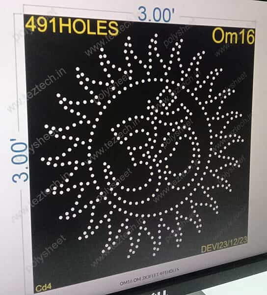 OM16 OM 3X3FEET 491HOLES