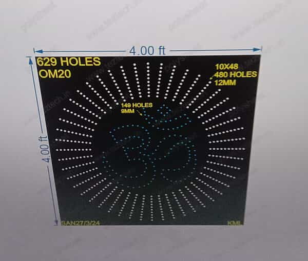 OM20 0M 4X4FEET 629HOLES