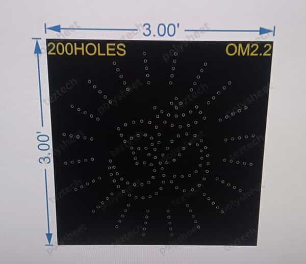 OM2.2 OM 3X3 FEET 200 HOLES