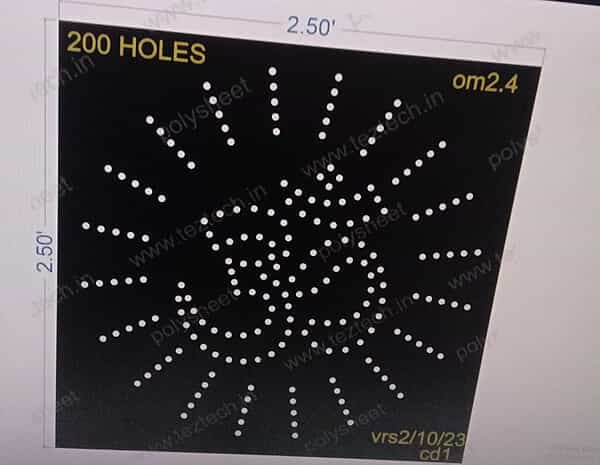 OM2.4 OM 2.5X2.5 FEET 200 HOLES