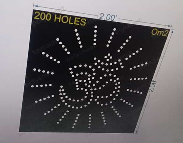 OM2 OM2 OM 2X2 FEET 200 HOLES