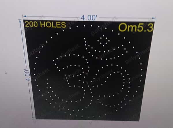 OM5.3 oM 4X4FT 200 HOLES