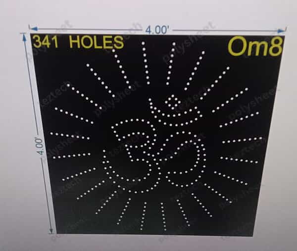 OM8 OM 4X4FT 341 HOLES