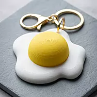 Omelette Clicker Keychain