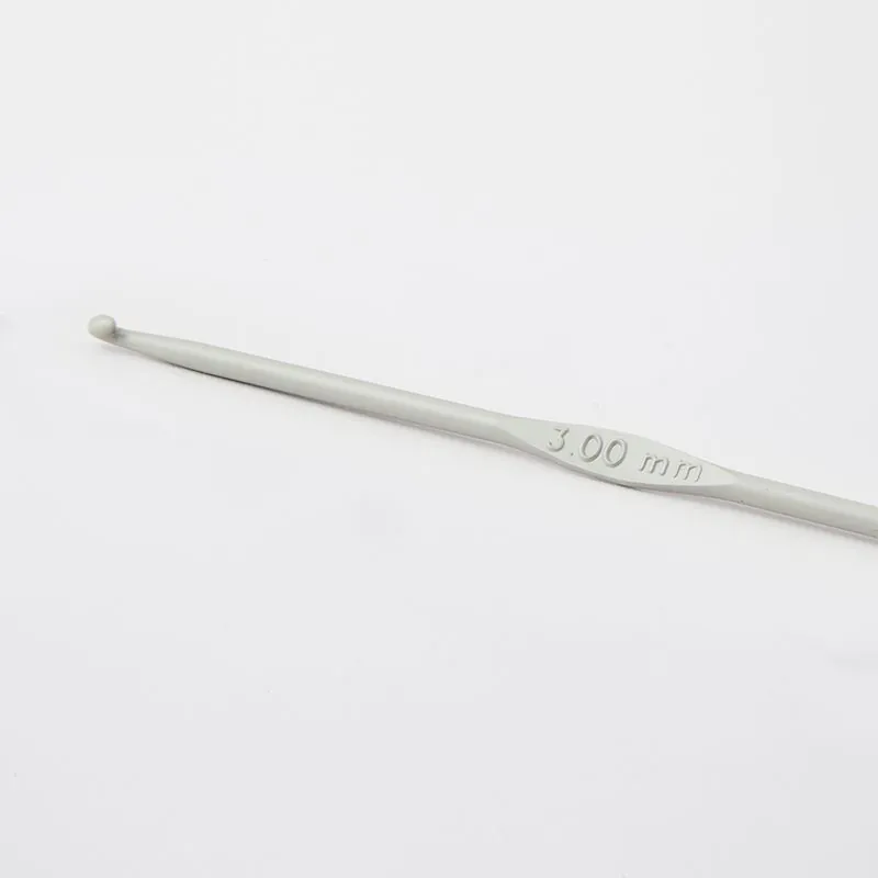 KnitPro Aluminum Grey Single Ended Crochet Hook