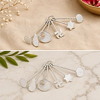 925 Sterling Silver Baby Bindi Mould & Kambi Kappu – Traditional Baby Jewellery