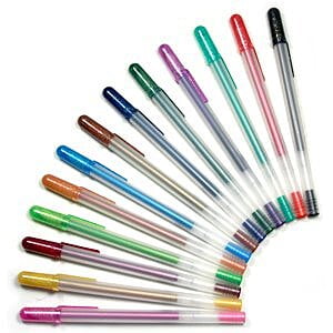 SAKURA GELLYROLL METALLIC GEL INK ROLLERBALL PEN SAKURA GELLYROLL METALLIC GEL INK ROLLERBALL PEN