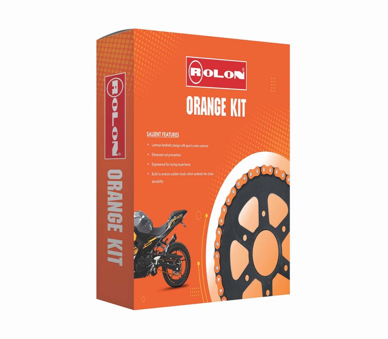 Rolon Orange Chain & Sprocket Kit for KTM RC 390 (KIT HPXRO 380) Rolon Orange Chain & Sprocket Kit for KTM RC 390 (KIT HPXRO 380)