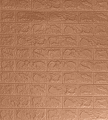 3D Self Adhesive Orange Brick Wall Stickers