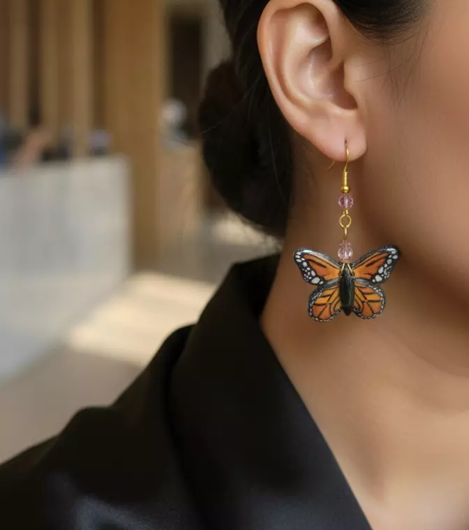 Monarch Butterfly Earrings