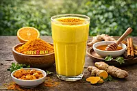 Organic turmeric powder used in turmeric milk for immunity and daily wellness by Worth2Deal