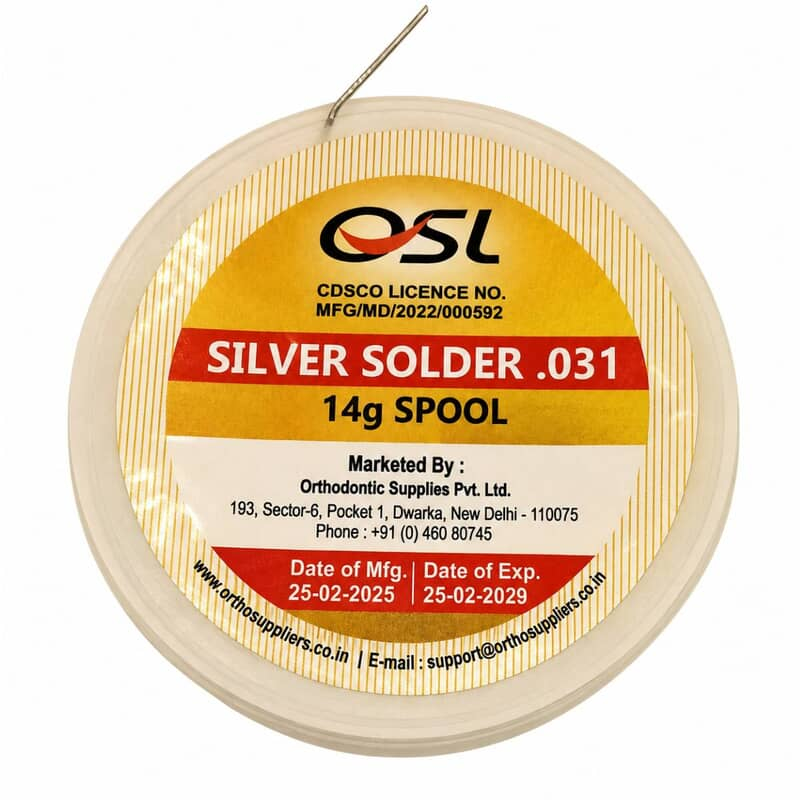 OSL Silver Solder Wire Spool 14 gm for Dental Orthodontic Soldering