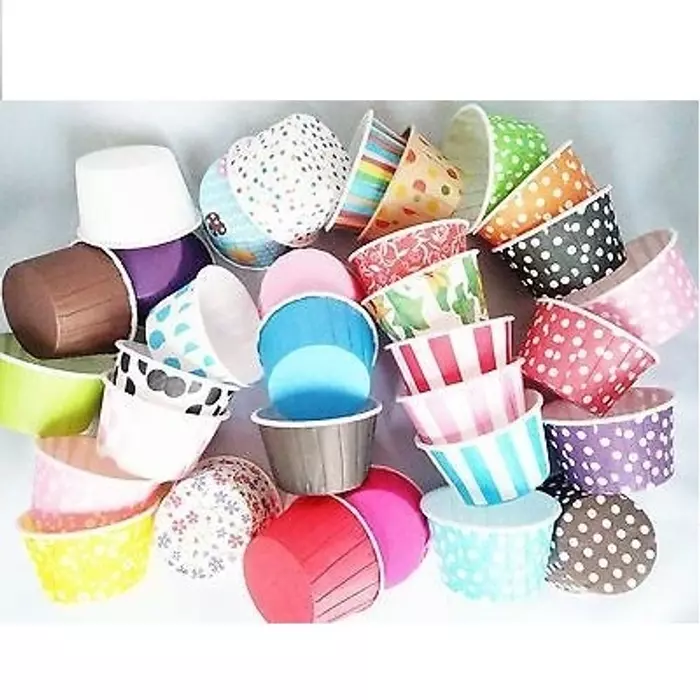 Pleated Muffin cups 100pcs Medium