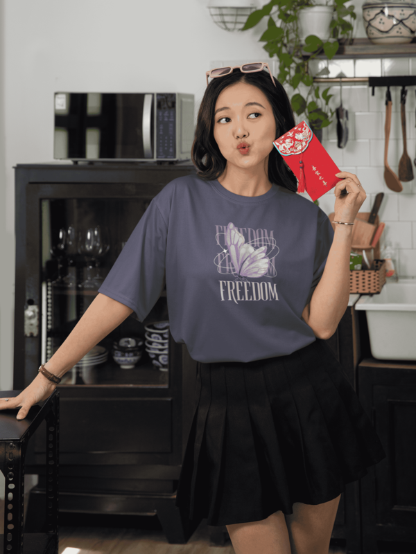 Over Sized Round Neck Women T Shirt