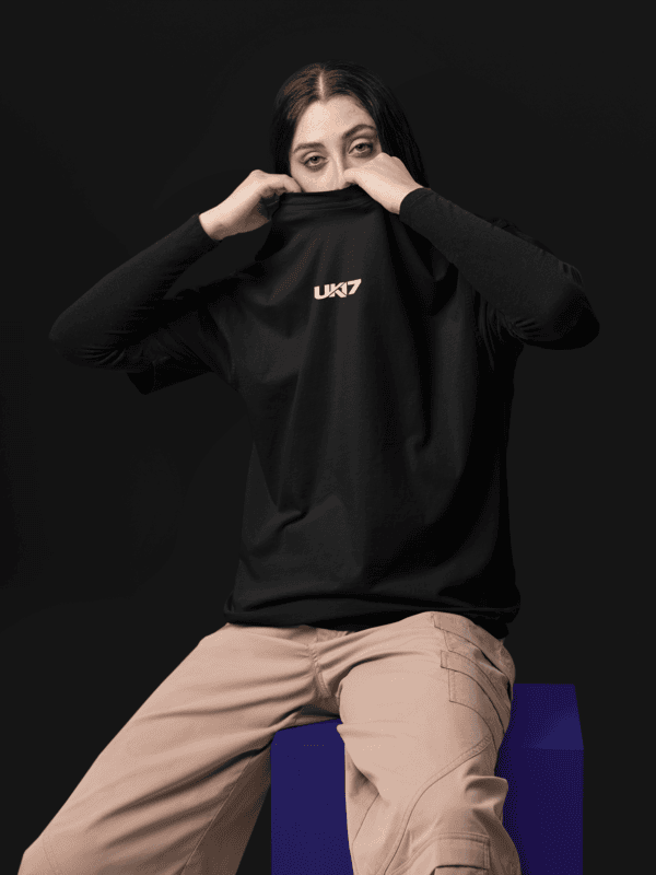 Crimson Silence Oversized Tee