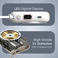 Portronics Power Shutter Wireless Magnetic Power Bank | 15W Wireless Charging, 22.5W Type-C PD Output, In-Built Type-C & 8-Pin Cable, LED Display Portronics Power Shutter Wireless Magnetic Power Bank | 15W Wireless Charging, 22.5W Type-C PD Output, In-Built Type-C & 8-Pin Cable, LED Display