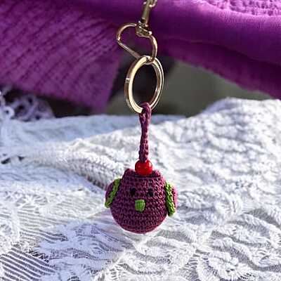 Crochet Owl Key Chain