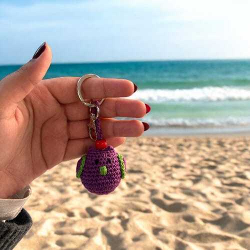 Crochet Owl Key Chain