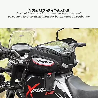 Viaterra OXUS Magnetic Motorcycle Tank Bag (Magnet Based)