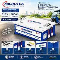 Microtek 51.2V 100Ah E-Rickshaw Lithium Battery