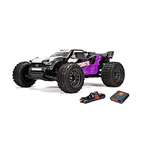 ARRMA Model 3205ST2- 1/10 VORTEKS 2WD RTR Brushed, Purple front angle view