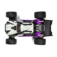 Side profile of ARRMA Model 3205ST2- 1/10 VORTEKS 2WD RTR Brushed, Purple stadium truck
