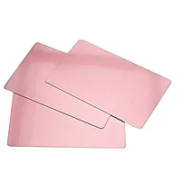 DIYAKON Pink Aluminium Business Cards for Laser Engraving, ATM Card Size, 0.2mm Thick, Metallic Finish, 100 Pcs