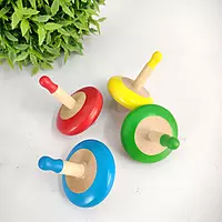Channapatna Wooden Spinning Tops for Kids