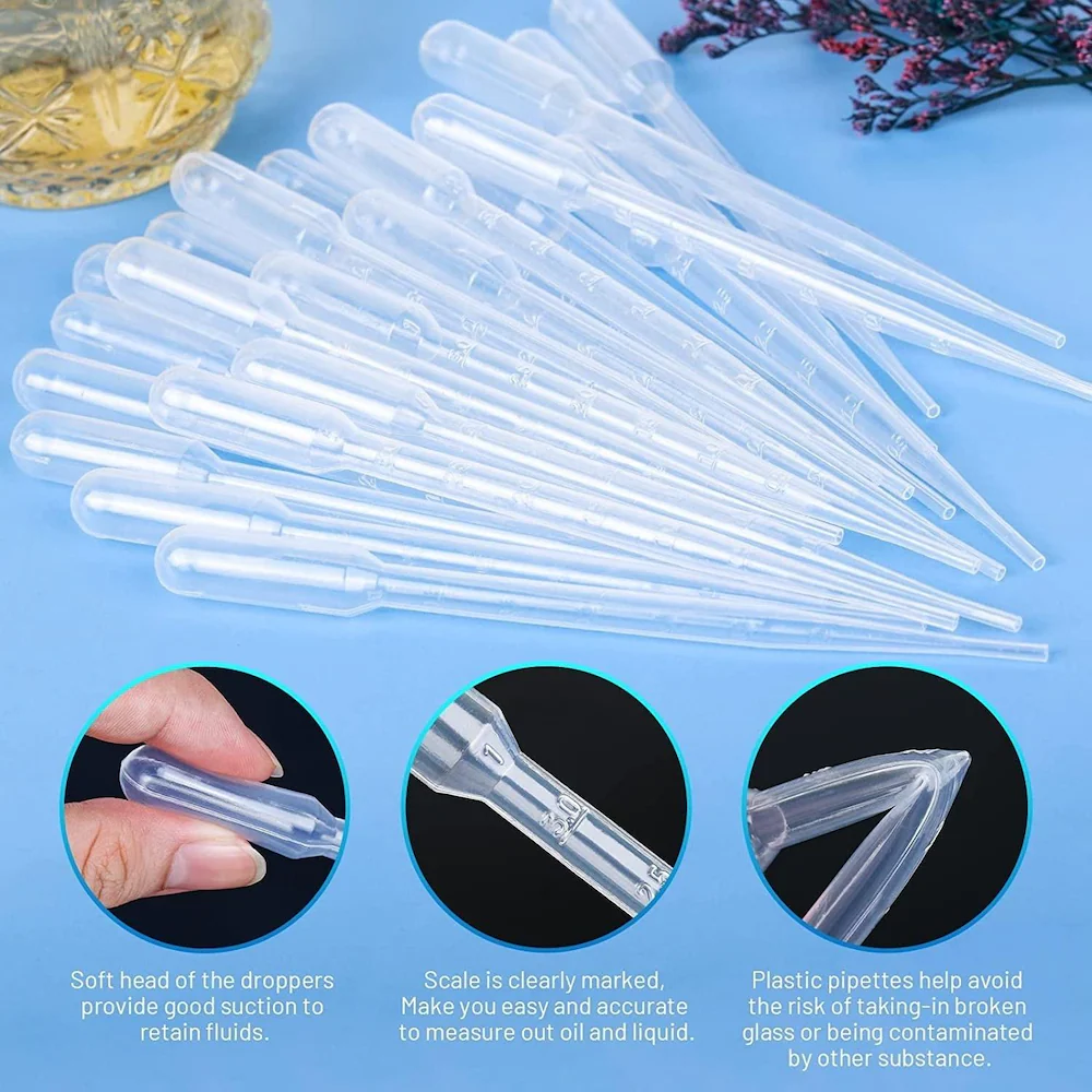 Plastic DROPPER Clear - Pipette - 6cm