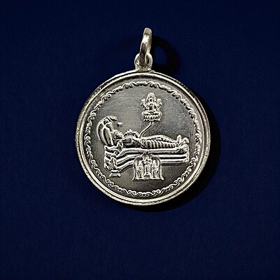 Sree Padmanabha Swamy Locket in Pure Silver | Double-Sided Divine Pendant Sree Padmanabha Swamy Locket in Pure Silver | Double-Sided Divine Pendant