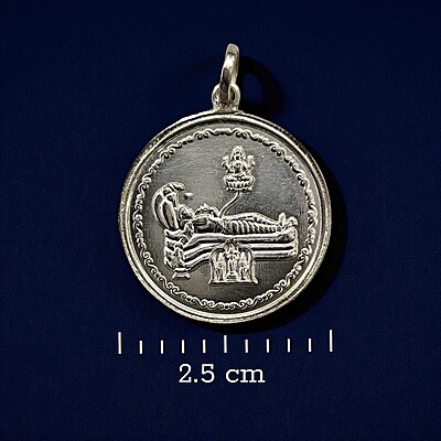 Sree Padmanabha Swamy Locket in Pure Silver | Double-Sided Divine Pendant Sree Padmanabha Swamy Locket in Pure Silver | Double-Sided Divine Pendant