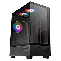 MSI PAG Pano M110A Auto RGB Mid Tower Case – Tempered Glass | 3 RGB Fans | Black