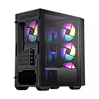 MSI PAG Shield M500A Mini Tower Case – Auto RGB | 4 Fans | Tempered Glass | Black