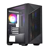 MSI PAG Shield M500A Mini Tower Case – Auto RGB | 4 Fans | Tempered Glass | Black