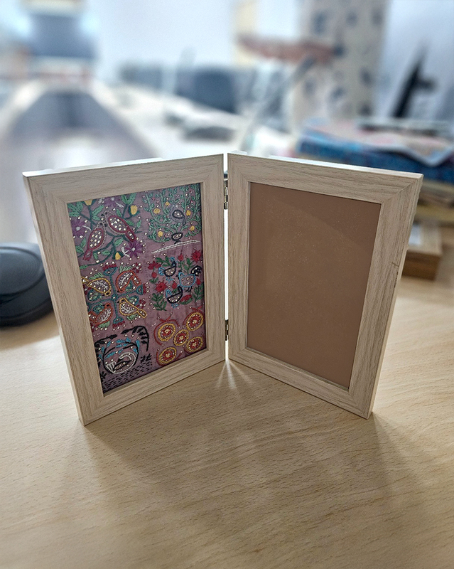 Vibrant Chikankari with Mukaish