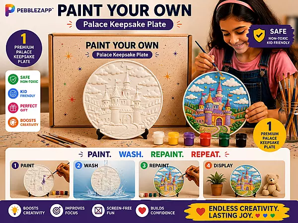 Reusable Palace Keep sake plate DIY Painting Kit