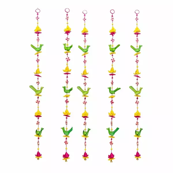 Palm Leaf Parrot Hangings