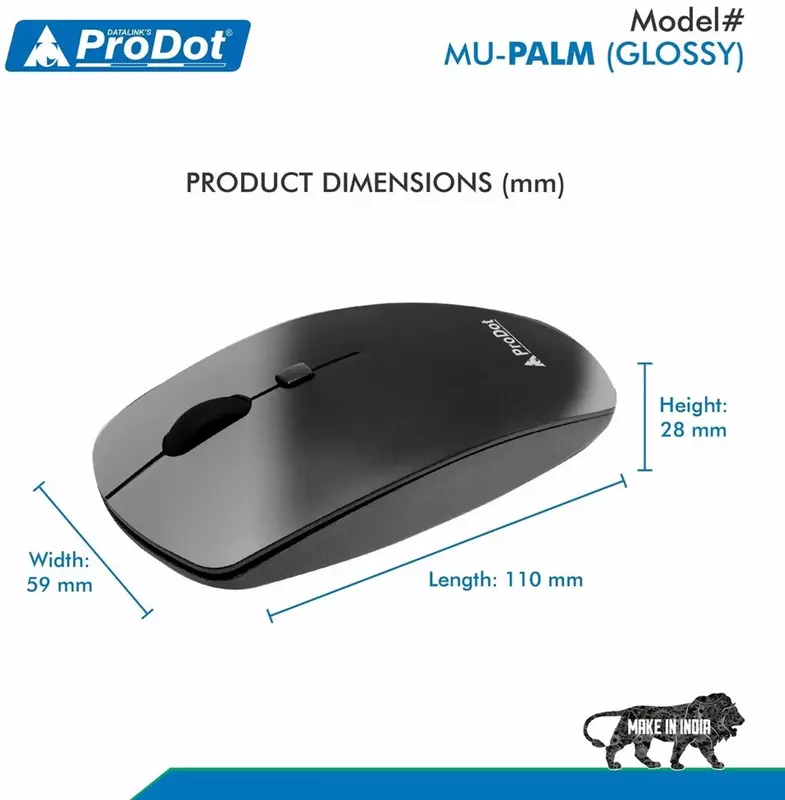 Prodot Wireless Mouse - PALM
