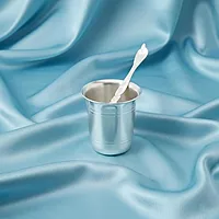 Sterling Silver Panchapatra Set with Utharani Spoon