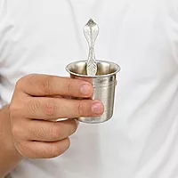 Sterling Silver Panchapatra Set with Utharani Spoon