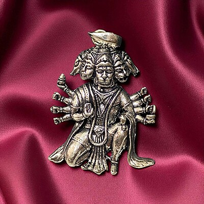 Panchamukham Hanuman 925 Silver Pendant | Symbol of Power, Protection & Devotion Panchamukham Hanuman 925 Silver Pendant | Symbol of Power, Protection & Devotion