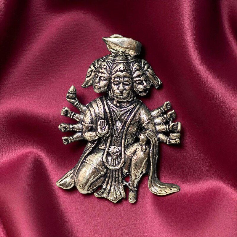 Panchamukham Hanuman 925 Silver Pendant | Symbol of Power, Protection & Devotion Panchamukham Hanuman 925 Silver Pendant | Symbol of Power, Protection & Devotion