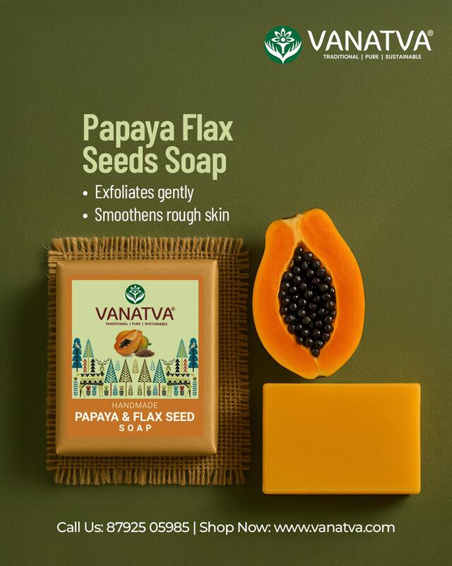Papaya Flax Seeds Soap